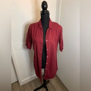 💚 Rustic red Hollister cardigan style button up